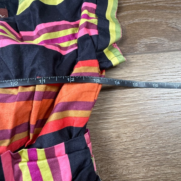 Tea Collection Girls Striped Short Sleeve Dress Sz 6 Fall, Back to School, Lined - Picture 3 of 11